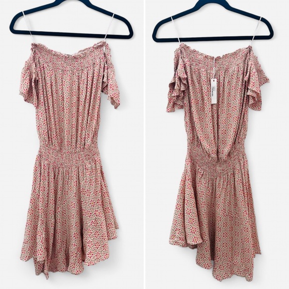 Olivaceous off shoulder mini dress S - Picture 2 of 6